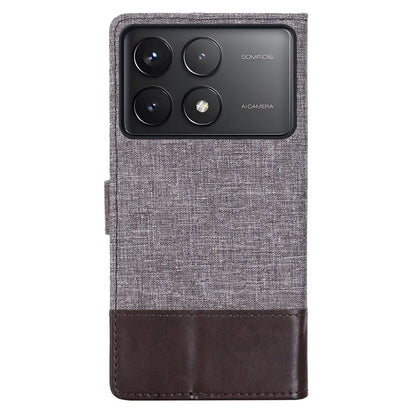 MUXMA MX102 For Xiaomi Poco F6 Pro 5G / Redmi K70 5G / K70 Pro 5G Case Stand Canvas Leather Phone Cover