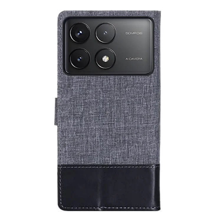 MUXMA MX102 For Xiaomi Poco F6 Pro 5G / Redmi K70 5G / K70 Pro 5G Case Stand Canvas Leather Phone Cover