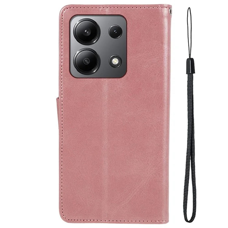 For Xiaomi Redmi Note 13 4G Case PU Leather Protective Card Holder Phone Cover