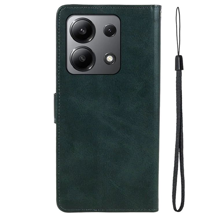 For Xiaomi Redmi Note 13 4G Case PU Leather Protective Card Holder Phone Cover