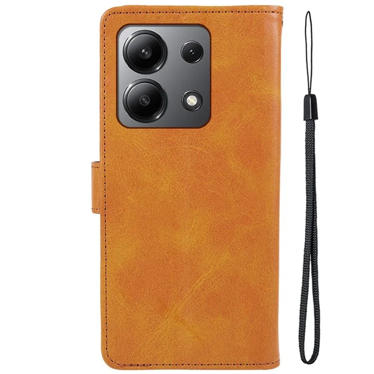 For Xiaomi Redmi Note 13 4G Case PU Leather Protective Card Holder Phone Cover
