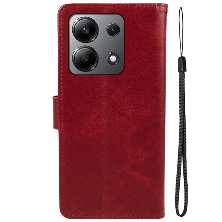 For Xiaomi Redmi Note 13 4G Case PU Leather Protective Card Holder Phone Cover