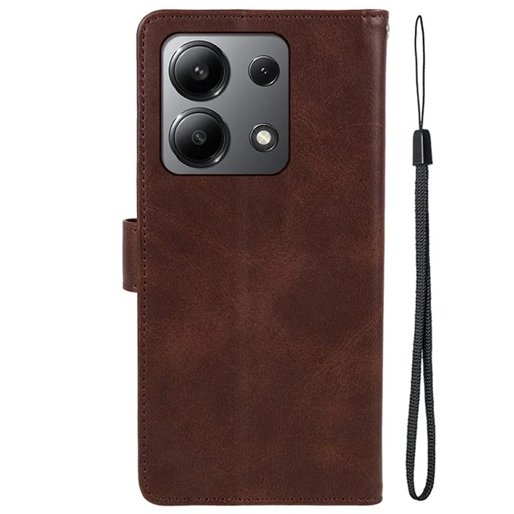 For Xiaomi Redmi Note 13 4G Case PU Leather Protective Card Holder Phone Cover