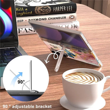 GW181 For Samsung Galaxy Z Fold6 5G Case Pattern Design Hard PC Kickstand Phone Cover