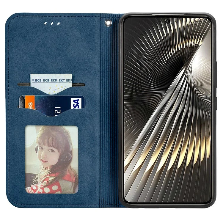 For Xiaomi Poco F6 5G / Redmi Turbo 3 5G Case Leather Skin-Touch Phone Cover Wallet