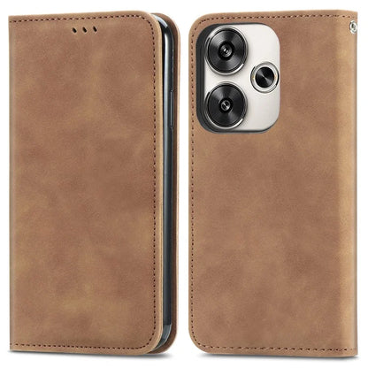 For Xiaomi Poco F6 5G / Redmi Turbo 3 5G Case Leather Skin-Touch Phone Cover Wallet