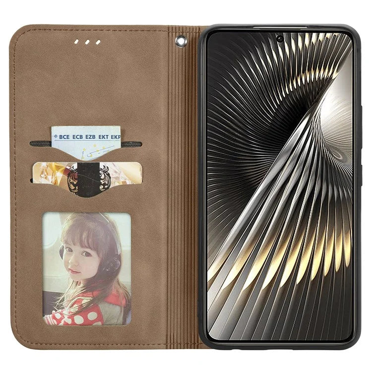 For Xiaomi Poco F6 5G / Redmi Turbo 3 5G Case Leather Skin-Touch Phone Cover Wallet