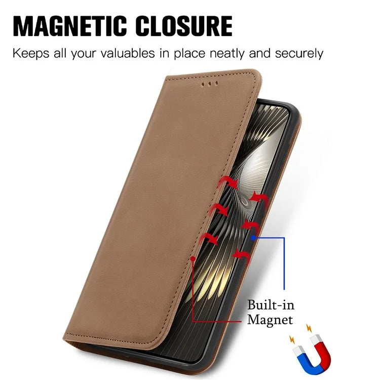 For Xiaomi Poco F6 5G / Redmi Turbo 3 5G Case Leather Skin-Touch Phone Cover Wallet