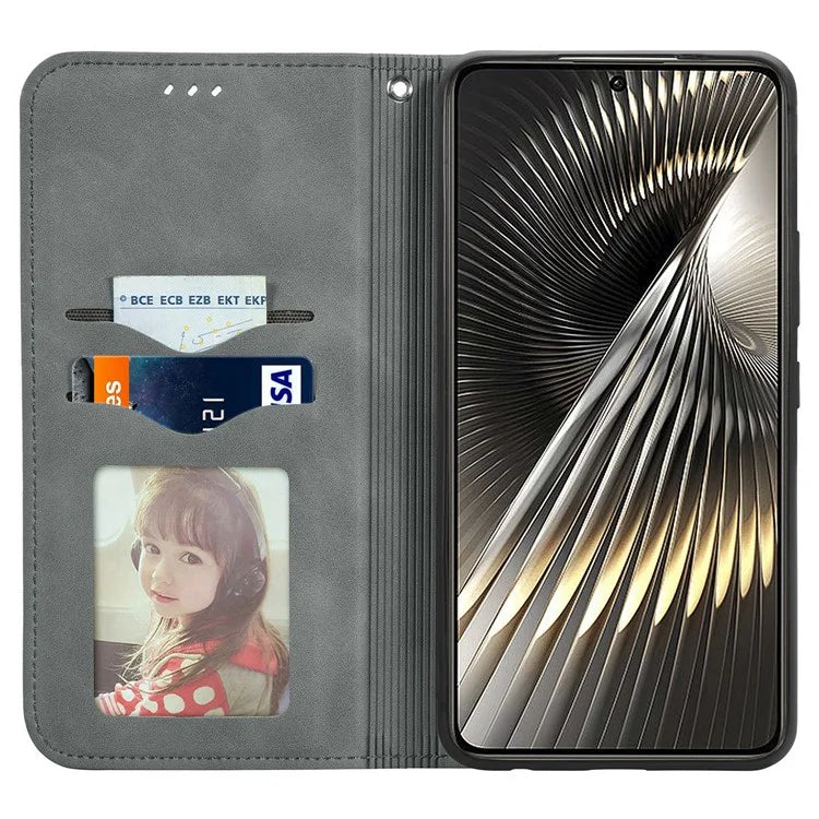For Xiaomi Poco F6 5G / Redmi Turbo 3 5G Case Leather Skin-Touch Phone Cover Wallet