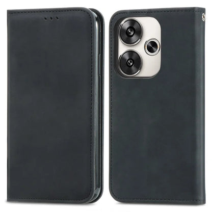 For Xiaomi Poco F6 5G / Redmi Turbo 3 5G Case Leather Skin-Touch Phone Cover Wallet
