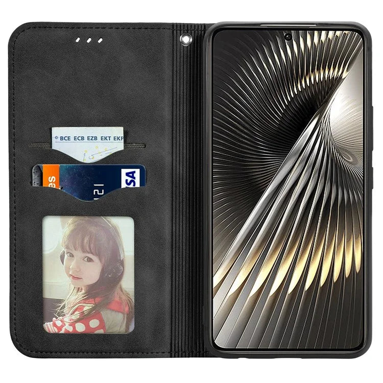 For Xiaomi Poco F6 5G / Redmi Turbo 3 5G Case Leather Skin-Touch Phone Cover Wallet