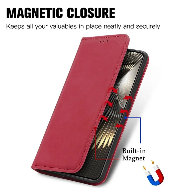 For Xiaomi Poco F6 5G / Redmi Turbo 3 5G Case Leather Skin-Touch Phone Cover Wallet