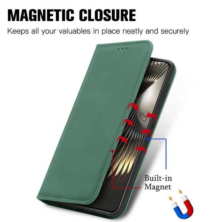 For Xiaomi Poco F6 5G / Redmi Turbo 3 5G Case Leather Skin-Touch Phone Cover Wallet