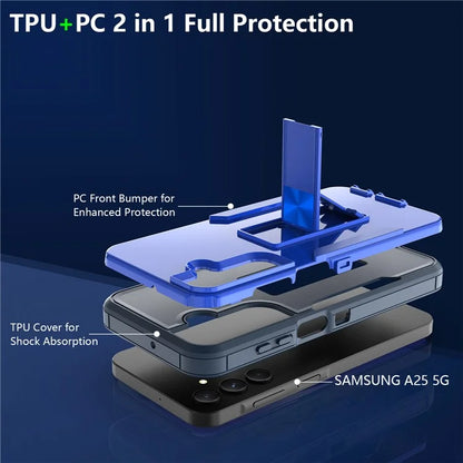 For Samsung Galaxy A25 5G (Global) (161.0 X 76.5 X 8.3mm) Case TPU+PC Phone Cover with Kickstand