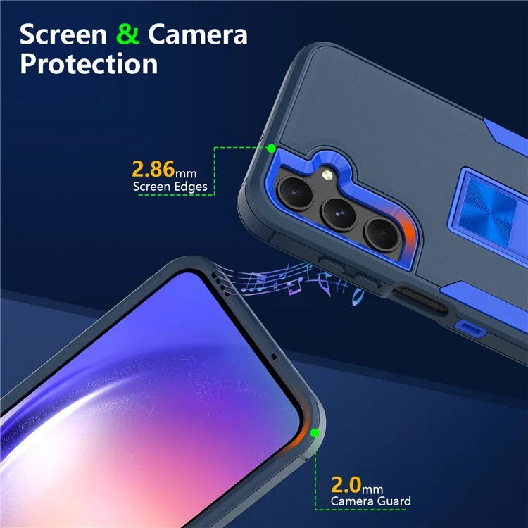 For Samsung Galaxy A25 5G (Global) (161.0 X 76.5 X 8.3mm) Case TPU+PC Phone Cover with Kickstand