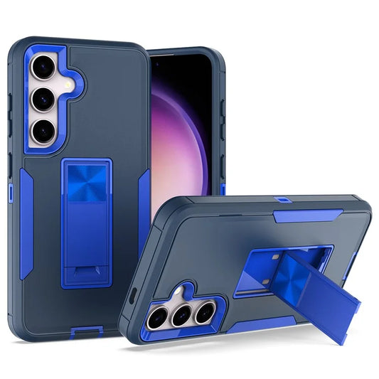 For Samsung Galaxy S24+ Case Drop-Proof TPU+PC Kickstand Phone Shell