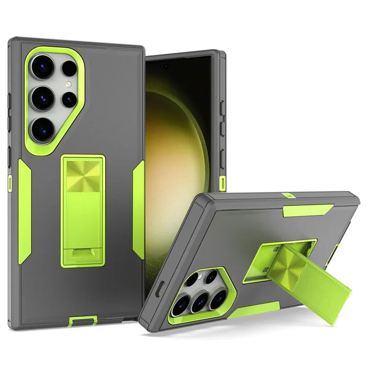 For Samsung Galaxy S24 Ultra Shockproof Case Kickstand TPU+PC Phone Cover