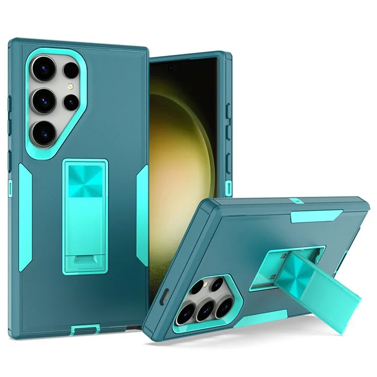 For Samsung Galaxy S24 Ultra Shockproof Case Kickstand TPU+PC Phone Cover