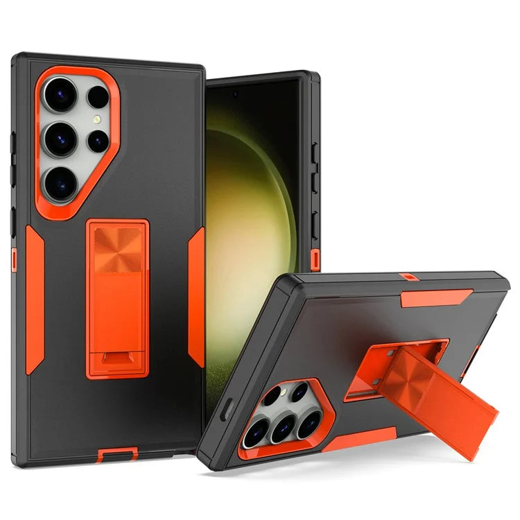 For Samsung Galaxy S24 Ultra Shockproof Case Kickstand TPU+PC Phone Cover