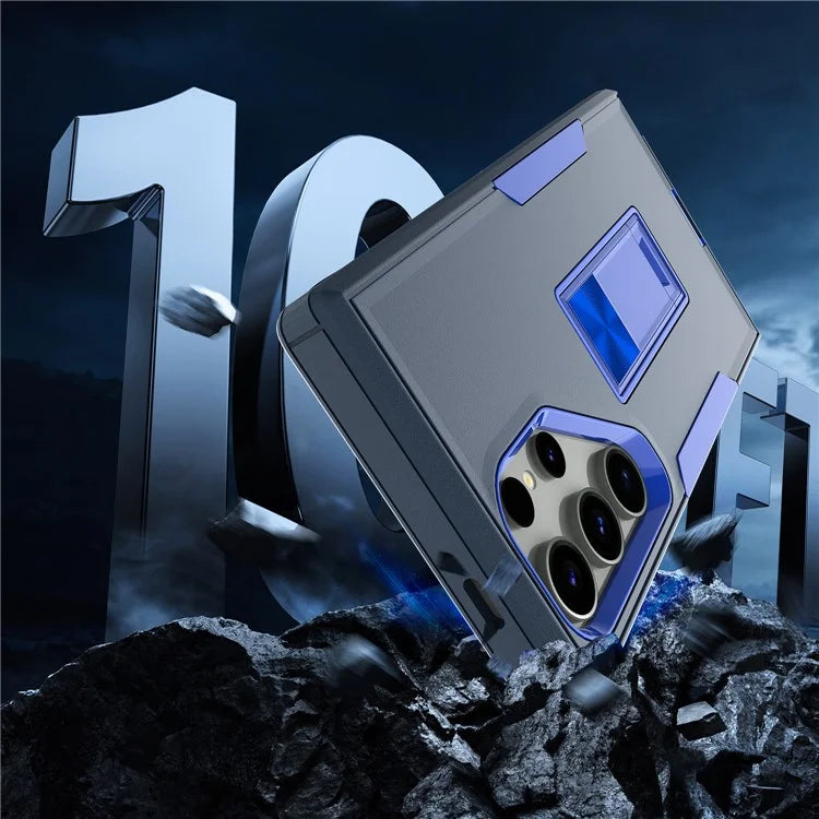 For Samsung Galaxy S24 Ultra Shockproof Case Kickstand TPU+PC Phone Cover