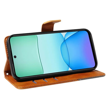 For Xiaomi Redmi 13 5G / 4G / Note 13R 5G Case Flip Shockproof Wallet Leather Phone Cover Geometric Line