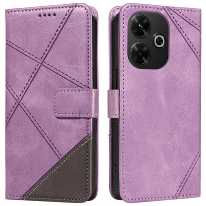 For Xiaomi Redmi 13 5G / 4G / Note 13R 5G Case Flip Shockproof Wallet Leather Phone Cover Geometric Line