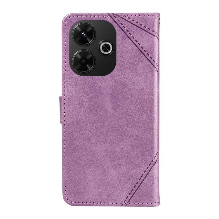 For Xiaomi Redmi 13 5G / 4G / Note 13R 5G Case Flip Shockproof Wallet Leather Phone Cover Geometric Line