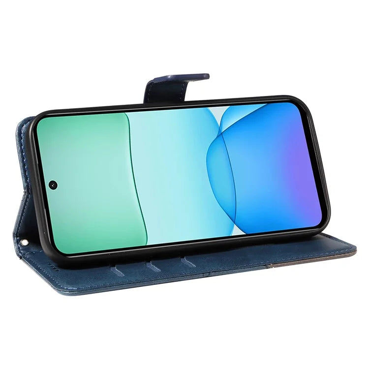 For Xiaomi Redmi 13 5G / 4G / Note 13R 5G Case Flip Shockproof Wallet Leather Phone Cover Geometric Line