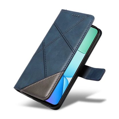 For Xiaomi Redmi 13 5G / 4G / Note 13R 5G Case Flip Shockproof Wallet Leather Phone Cover Geometric Line