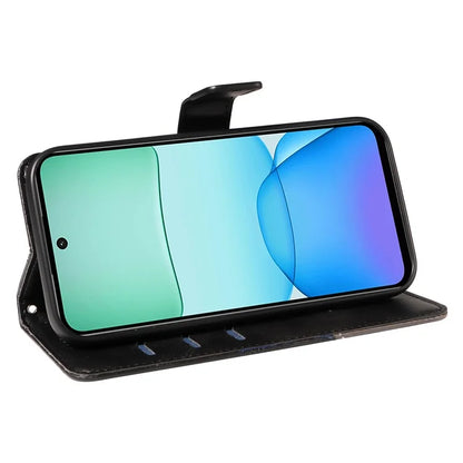 For Xiaomi Redmi 13 5G / 4G / Note 13R 5G Case Flip Shockproof Wallet Leather Phone Cover Geometric Line