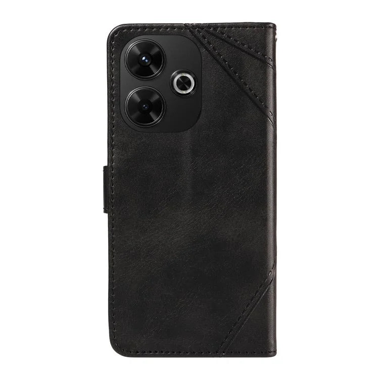 For Xiaomi Redmi 13 5G / 4G / Note 13R 5G Case Flip Shockproof Wallet Leather Phone Cover Geometric Line