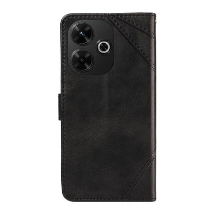 For Xiaomi Redmi 13 5G / 4G / Note 13R 5G Case Flip Shockproof Wallet Leather Phone Cover Geometric Line