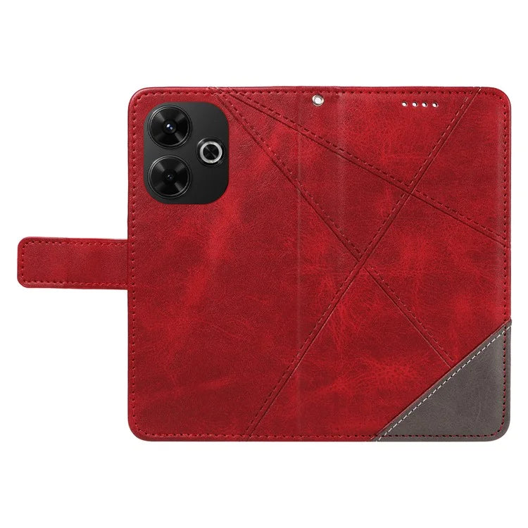 For Xiaomi Redmi 13 5G / 4G / Note 13R 5G Case Flip Shockproof Wallet Leather Phone Cover Geometric Line