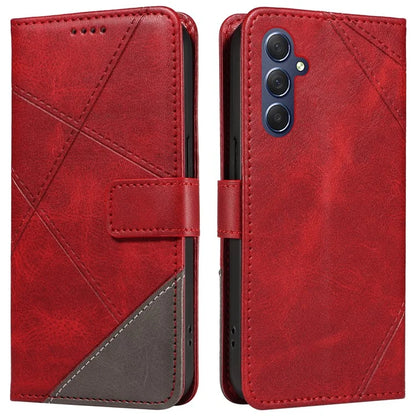 For Samsung Galaxy A55 5G Case Geometric Line Leather Phone Cover Card Slots Wallet
