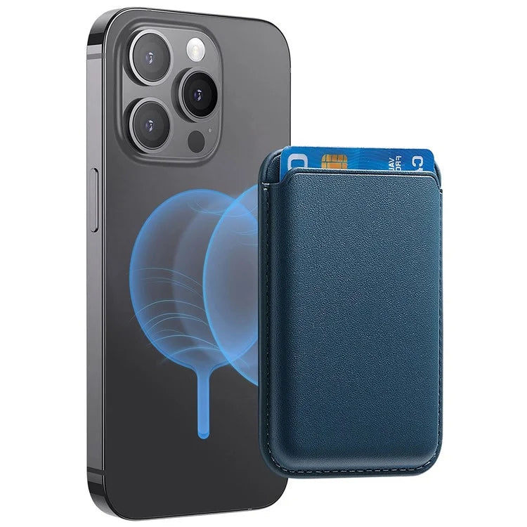 KB-58 Magnetic Card Holder Solid Color PU Leather Credit Cards Case