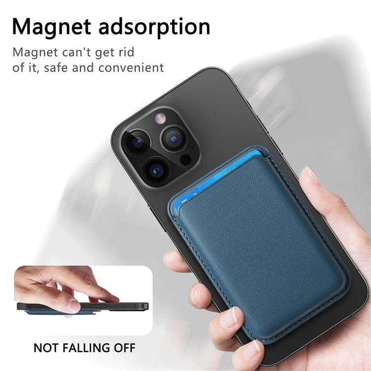 KB-58 Magnetic Card Holder Solid Color PU Leather Credit Cards Case