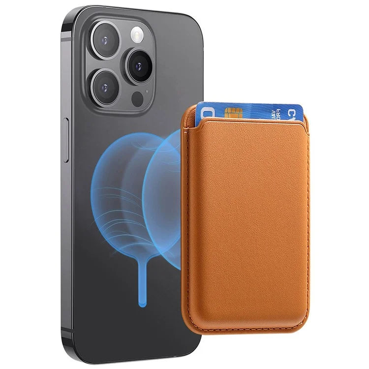 KB-58 Magnetic Card Holder Solid Color PU Leather Credit Cards Case