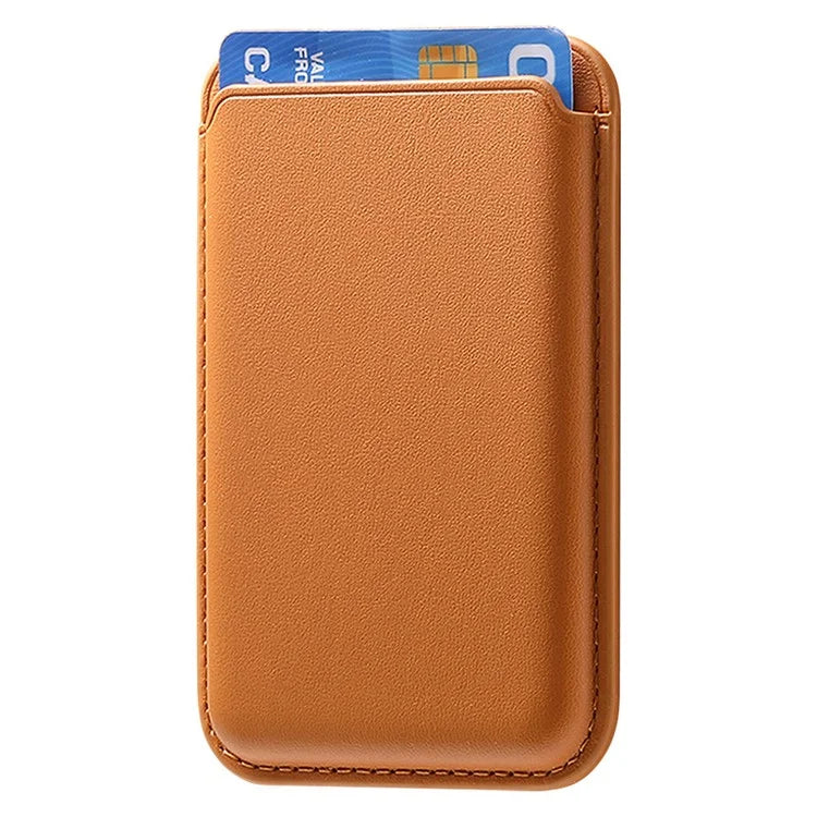 KB-58 Magnetic Card Holder Solid Color PU Leather Credit Cards Case