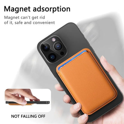 KB-58 Magnetic Card Holder Solid Color PU Leather Credit Cards Case