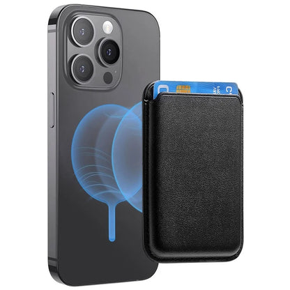 KB-58 Magnetic Card Holder Solid Color PU Leather Credit Cards Case