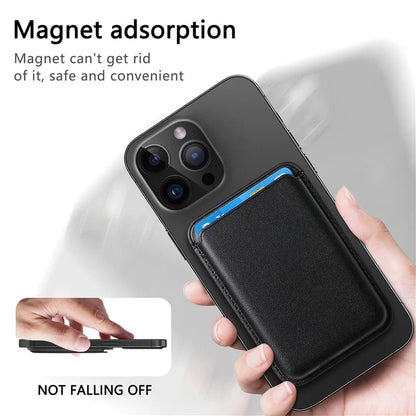 KB-58 Magnetic Card Holder Solid Color PU Leather Credit Cards Case