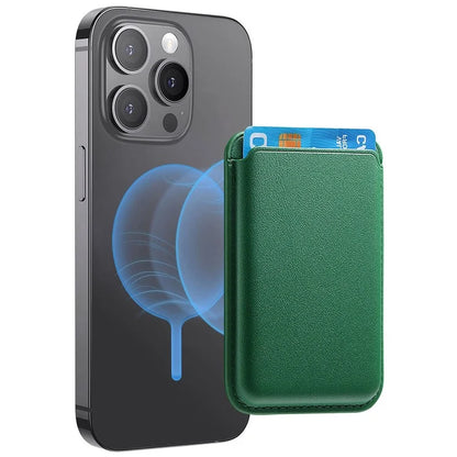 KB-58 Magnetic Card Holder Solid Color PU Leather Credit Cards Case