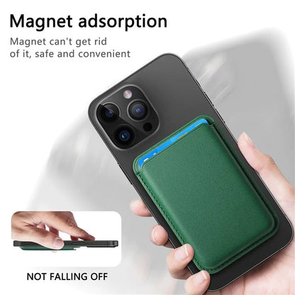 KB-58 Magnetic Card Holder Solid Color PU Leather Credit Cards Case