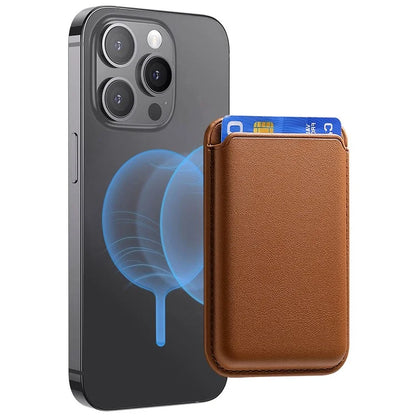 KB-58 Magnetic Card Holder Solid Color PU Leather Credit Cards Case