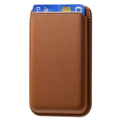 KB-58 Magnetic Card Holder Solid Color PU Leather Credit Cards Case