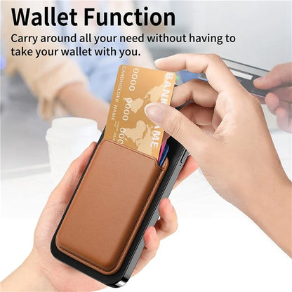 KB-58 Magnetic Card Holder Solid Color PU Leather Credit Cards Case