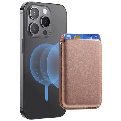 KB-58 Magnetic Card Holder Solid Color PU Leather Credit Cards Case