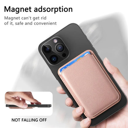 KB-58 Magnetic Card Holder Solid Color PU Leather Credit Cards Case