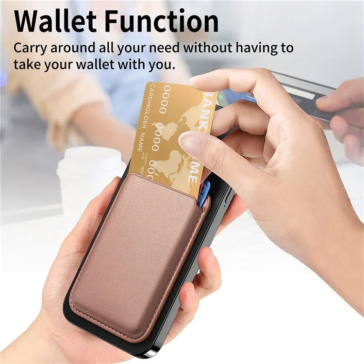 KB-58 Magnetic Card Holder Solid Color PU Leather Credit Cards Case