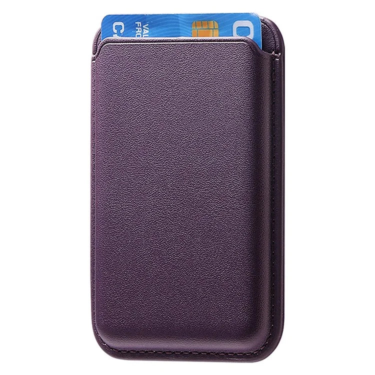 KB-58 Magnetic Card Holder Solid Color PU Leather Credit Cards Case